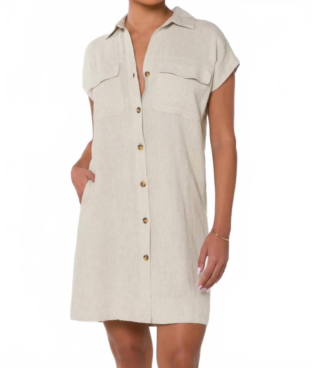 NEW VELVET HEART deanna shirt dress in rye